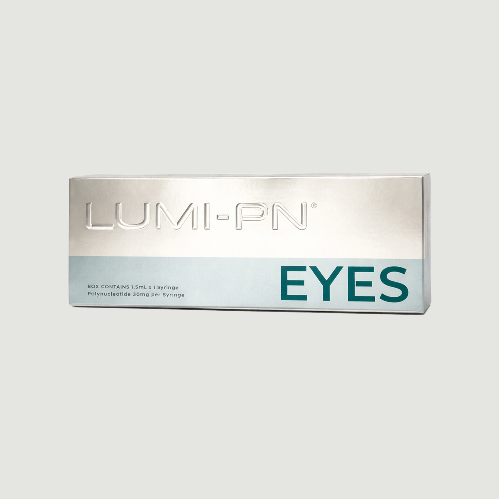 LUMI-PN Eyes packaging on a light gray background