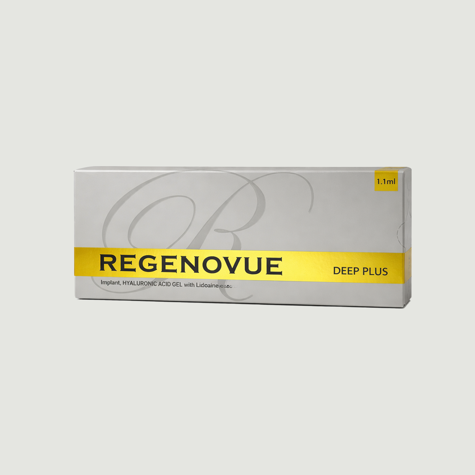 Regenovue Deep Plus packaging on a light gray background